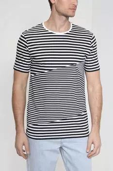 Хлопковая футболка с принтом Cinque