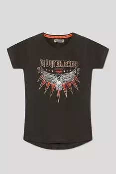 Хлопковая футболка с принтом DJ DUTCHJEANS