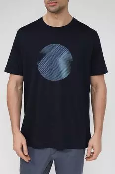 Хлопковая футболка с принтом Esprit Casual