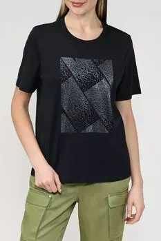 Хлопковая футболка с принтом Esprit Casual