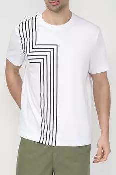 Хлопковая футболка с принтом Esprit Casual