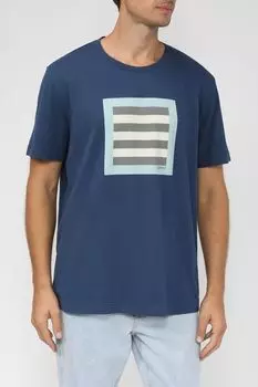 Хлопковая футболка с принтом Esprit Casual