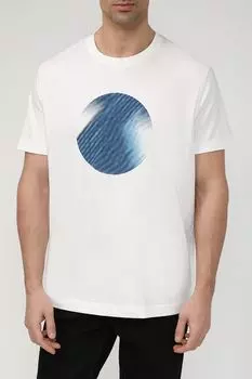 Хлопковая футболка с принтом Esprit Casual