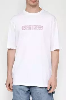 Хлопковая футболка с принтом Esprit Edc