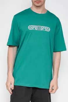 Хлопковая футболка с принтом Esprit Edc