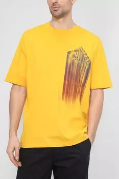 Хлопковая футболка с принтом Esprit Edc