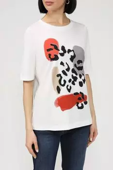 Хлопковая футболка с принтом Gerry Weber