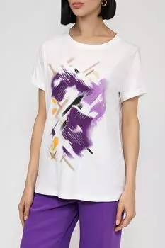 Хлопковая футболка с принтом Gerry Weber