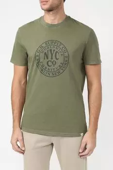 Хлопковая футболка с принтом GRAND & HILLS