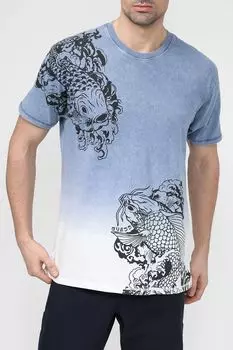 Хлопковая футболка с принтом Guess