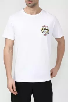 Хлопковая футболка с принтом Guess