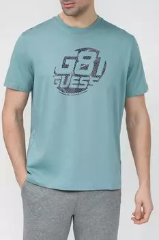 Хлопковая футболка с принтом Guess