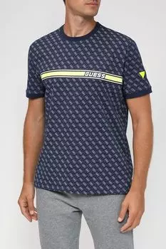 Хлопковая футболка с принтом Guess