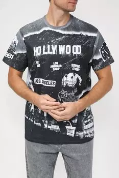 Хлопковая футболка с принтом Guess