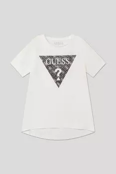 Хлопковая футболка с принтом Guess