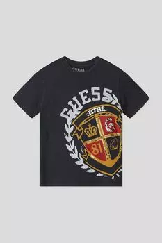Хлопковая футболка с принтом Guess