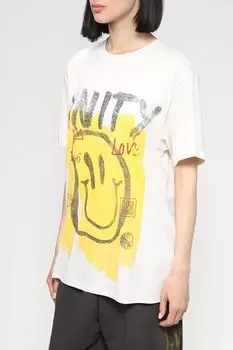 Хлопковая футболка с принтом HUGO