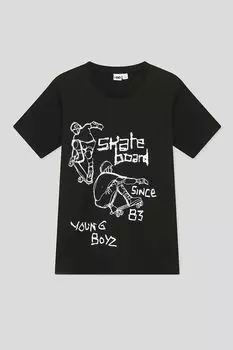 Хлопковая футболка с принтом IDO