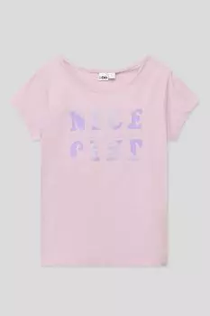 Хлопковая футболка с принтом IDO