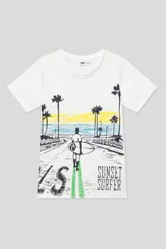 Хлопковая футболка с принтом IDO