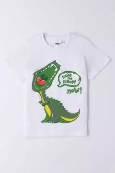 Хлопковая футболка с принтом IDO