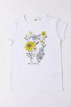 Хлопковая футболка с принтом IDO