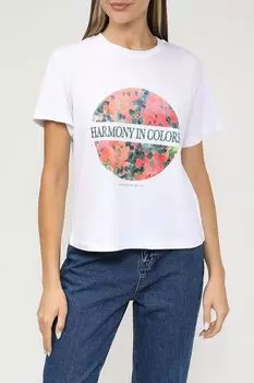 Хлопковая футболка с принтом Ipekyol