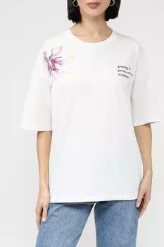 Хлопковая футболка с принтом Ipekyol