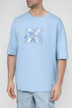 Хлопковая футболка с принтом John Richmond