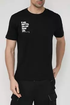 Хлопковая футболка с принтом John Richmond