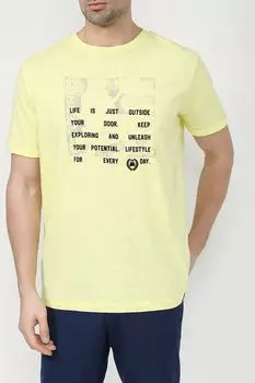 Хлопковая футболка с принтом LERROS