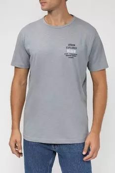 Хлопковая футболка с принтом LERROS