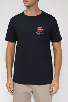 Хлопковая футболка с принтом LERROS