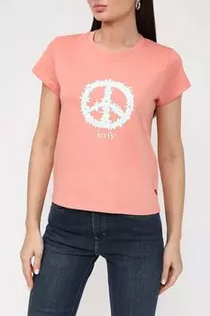 Хлопковая футболка с принтом LEVI'S