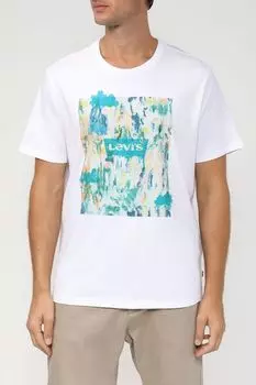 Хлопковая футболка с принтом LEVI'S