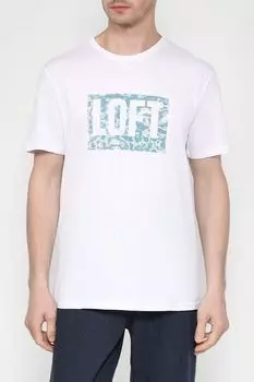 Хлопковая футболка с принтом Loft