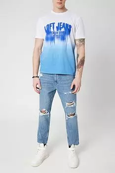 Хлопковая футболка с принтом Loft