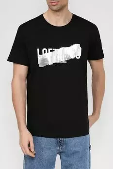 Хлопковая футболка с принтом Loft