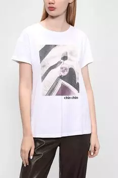 Хлопковая футболка с принтом Marc Aurel