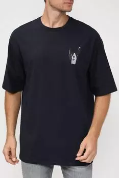 Хлопковая футболка с принтом MARCO DI RADI