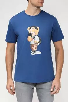 Хлопковая футболка с принтом MARCO DI RADI