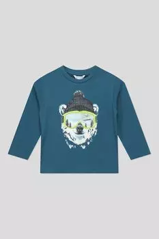 Хлопковая футболка с принтом Mayoral