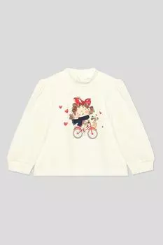 Хлопковая футболка с принтом Mayoral