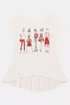 Хлопковая футболка с принтом Mayoral