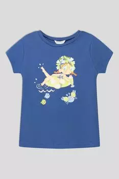 Хлопковая футболка с принтом Mayoral