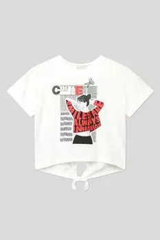 Хлопковая футболка с принтом Mayoral