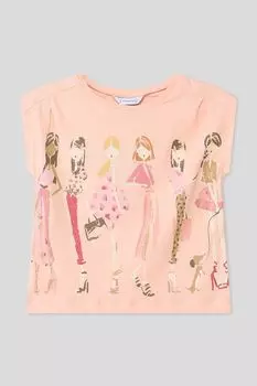 Хлопковая футболка с принтом Mayoral