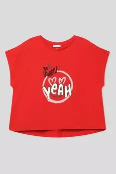 Хлопковая футболка с принтом Mayoral