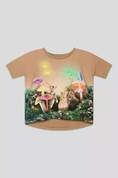 Хлопковая футболка с принтом Molo