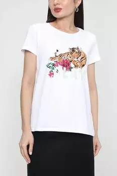 Хлопковая футболка с принтом More&More